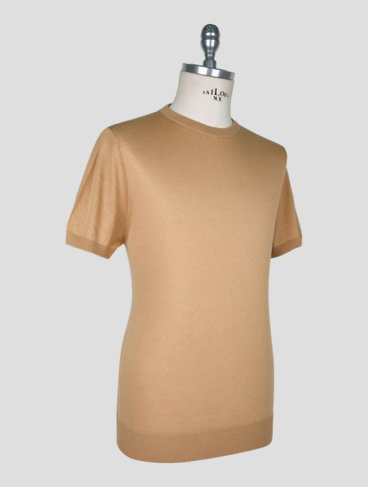 Kiton Beige  Cotton T-shirt