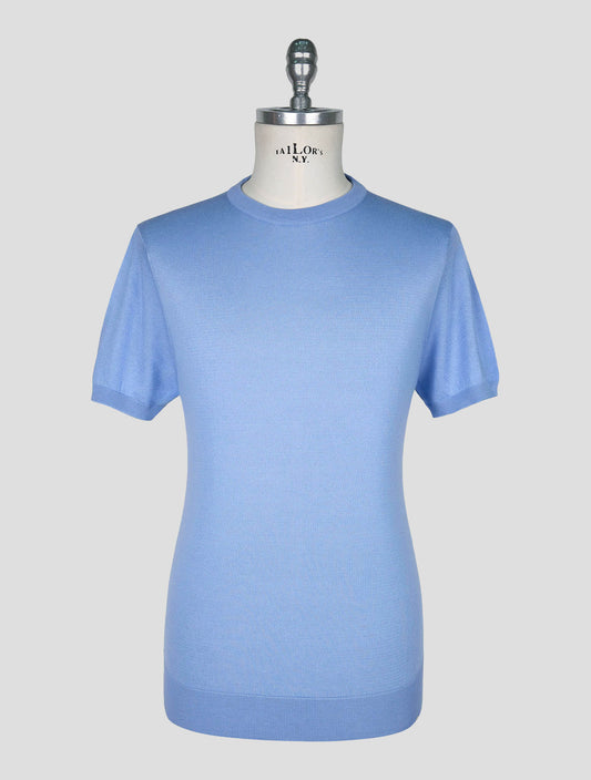 Kiton Light Blue  Cotton T-shirt