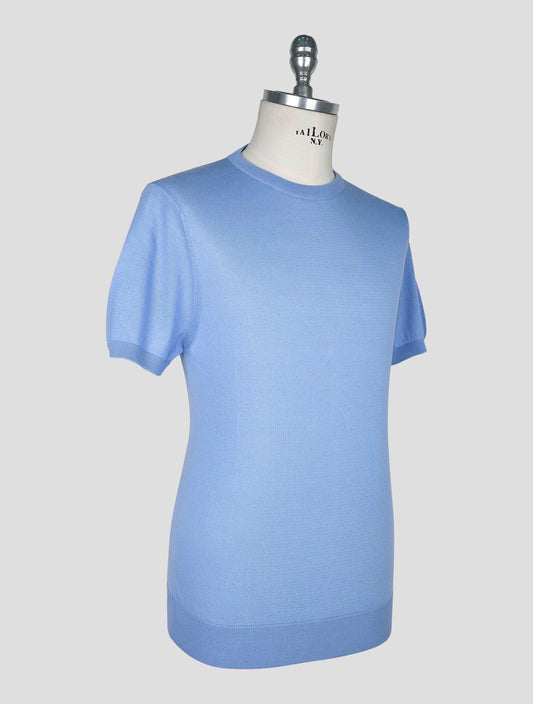 Kiton Light Blue  Cotton T-shirt