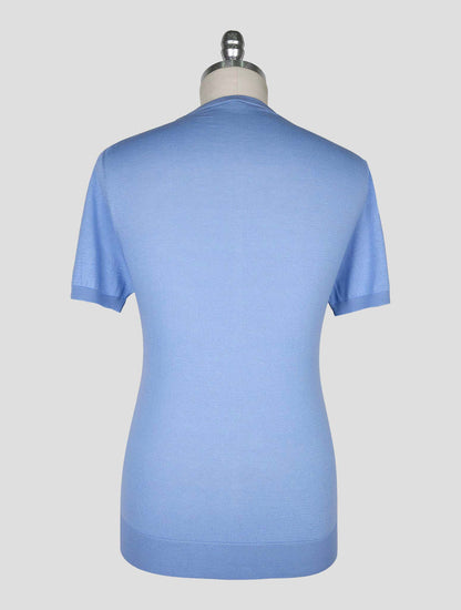 Kiton Light Blue  Cotton T-shirt