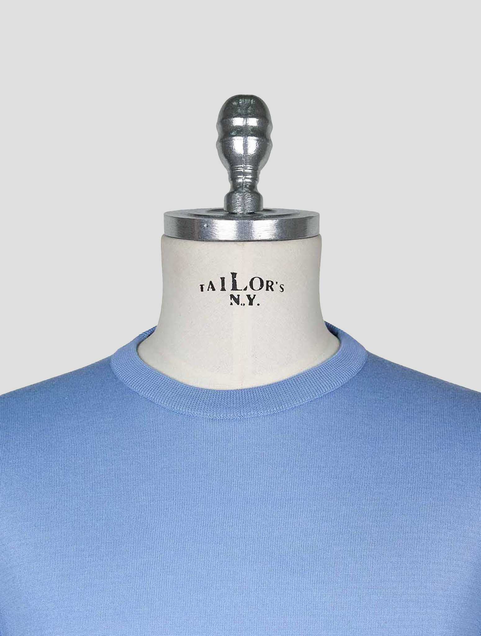 Kiton Light Blue  Cotton T-shirt