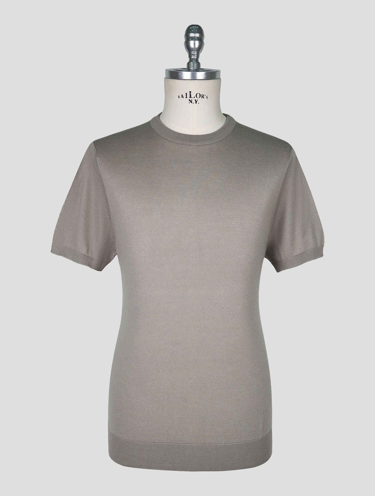 Kiton Gray  Cotton T-shirt