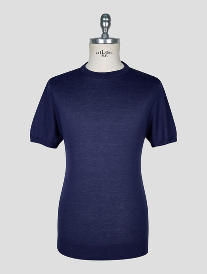 Kiton Dark Blue  Cotton T-shirt