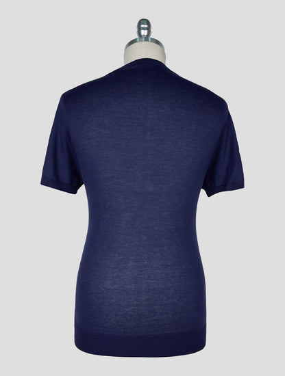 Kiton Dark Blue  Cotton T-shirt