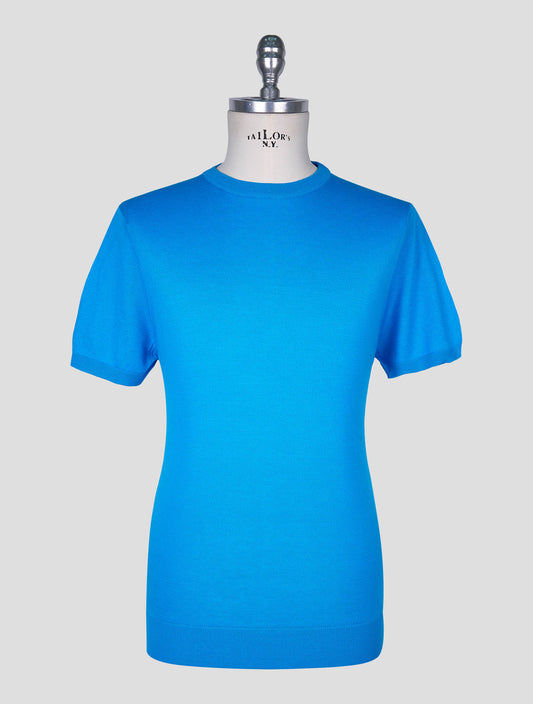 Kiton Blue  Cotton T-shirt