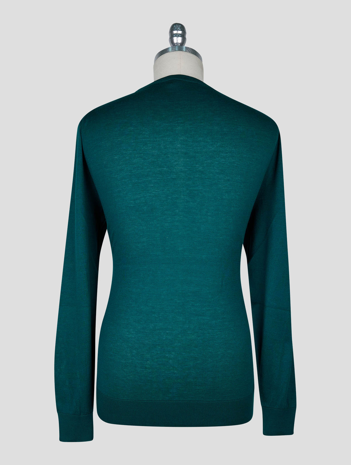 Kiton Dark Green  Cotton T-shirt Long Sleeve