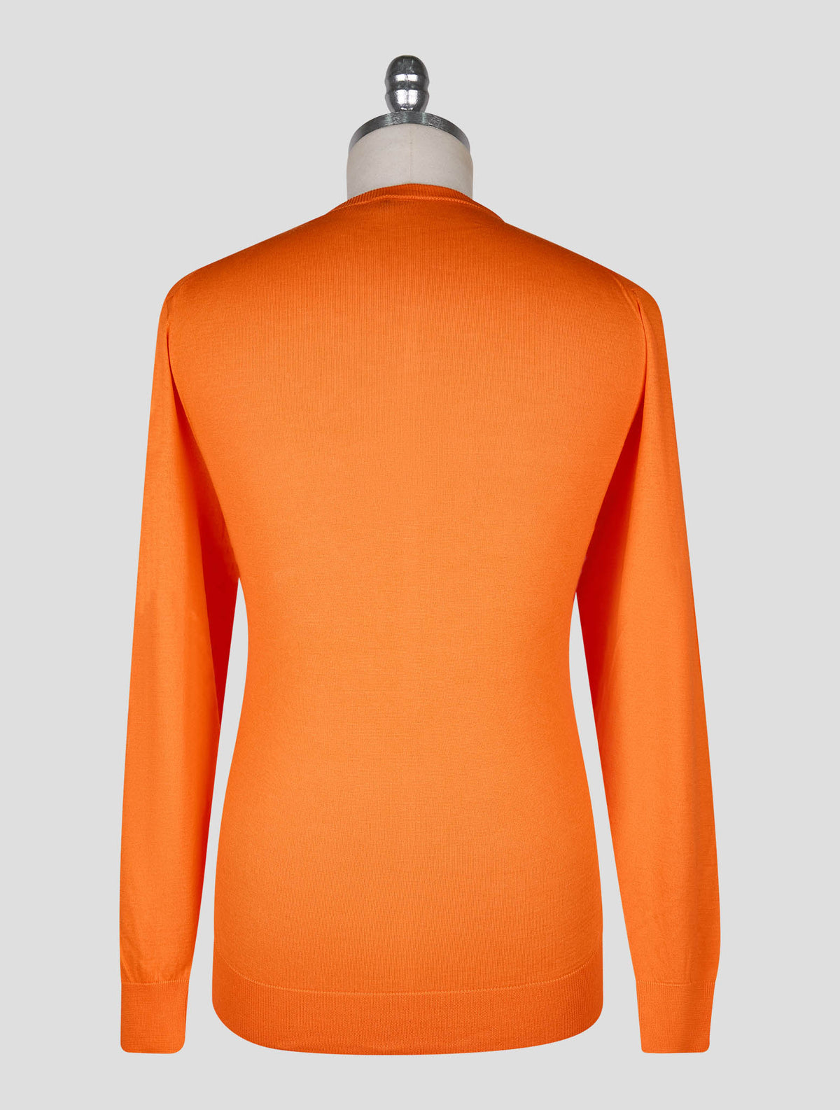 Kiton Orange Cotton T-shirt Long Sleeve