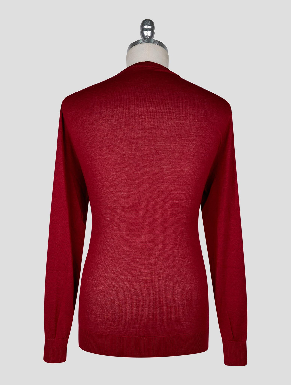 Kiton Red Cotton T-shirt Long Sleeve