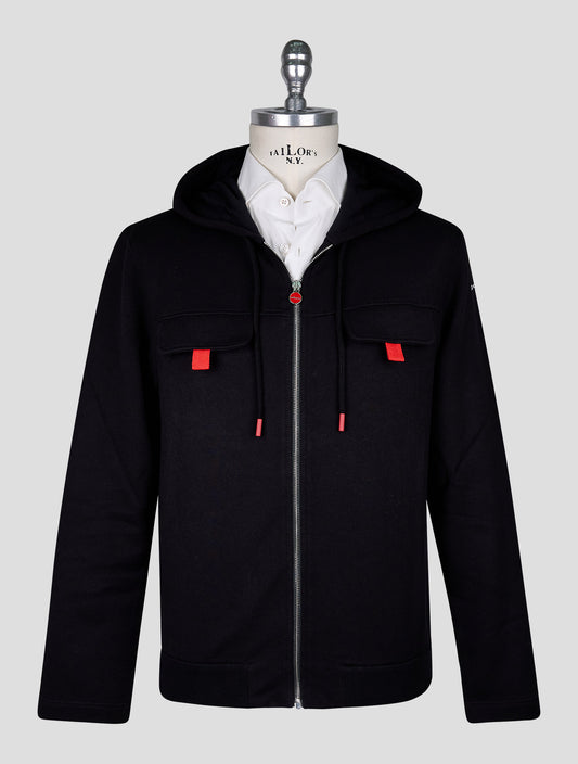 Kiton Black Cotton Tracksuit