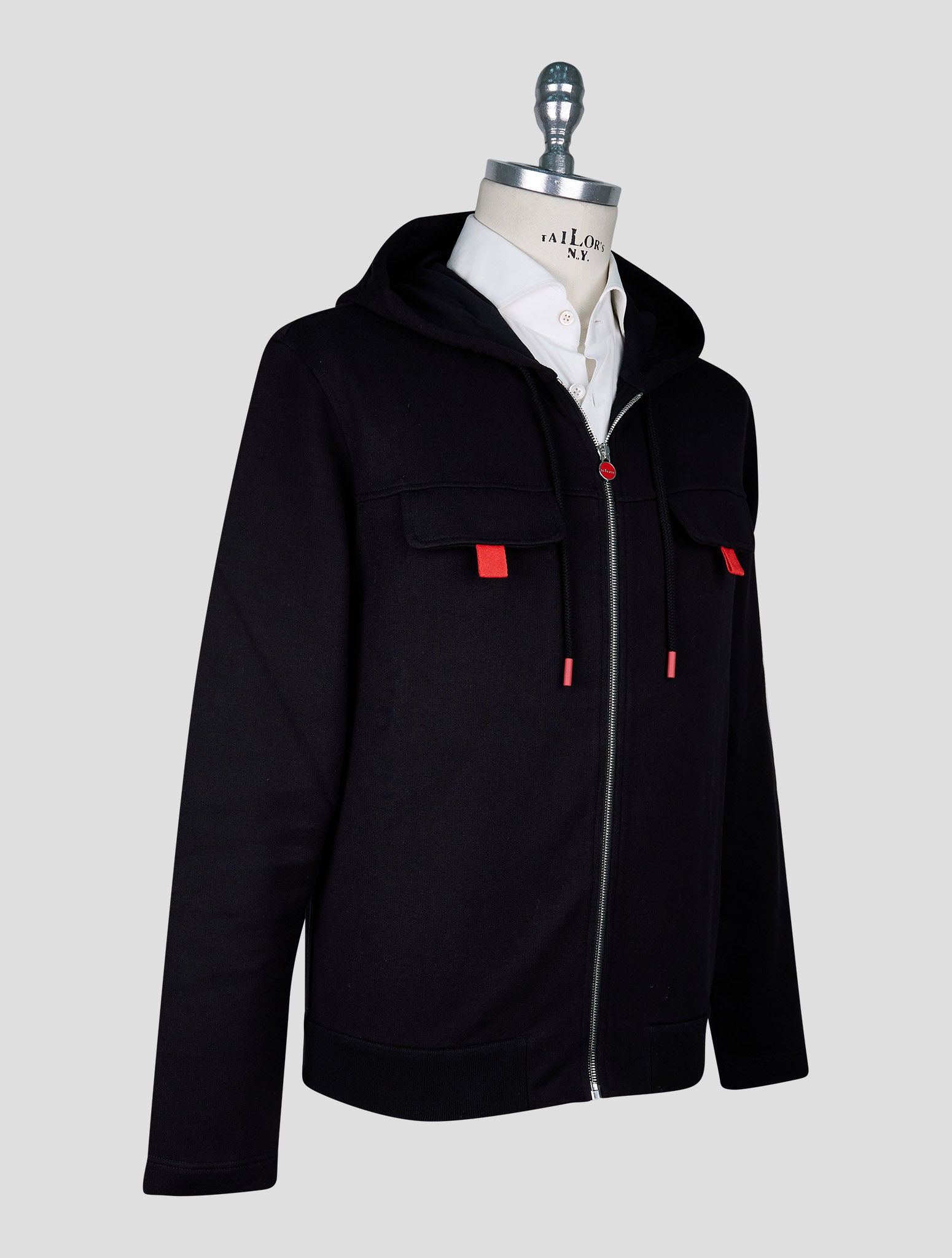 Kiton Black Cotton Tracksuit