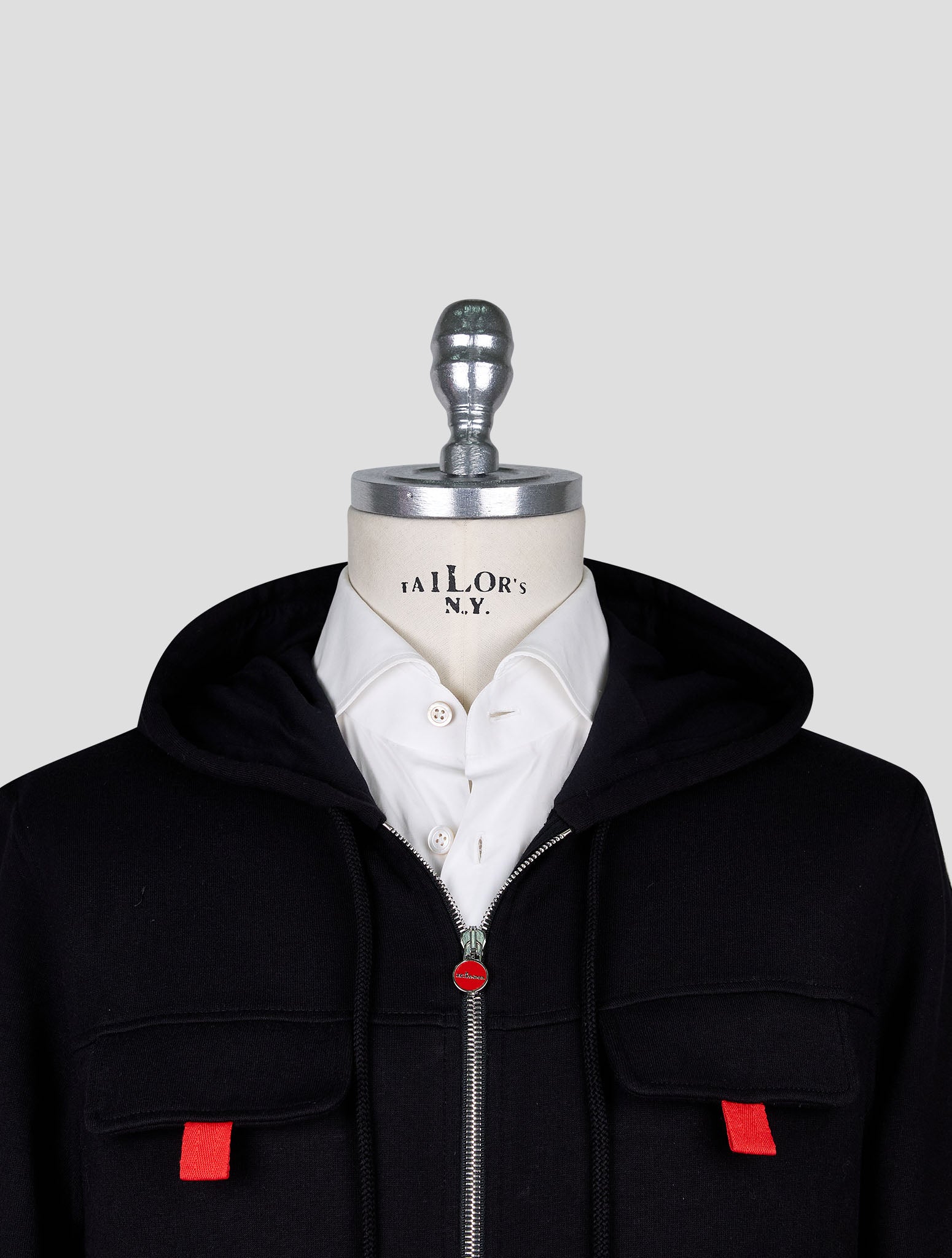 Kiton Black Cotton Tracksuit