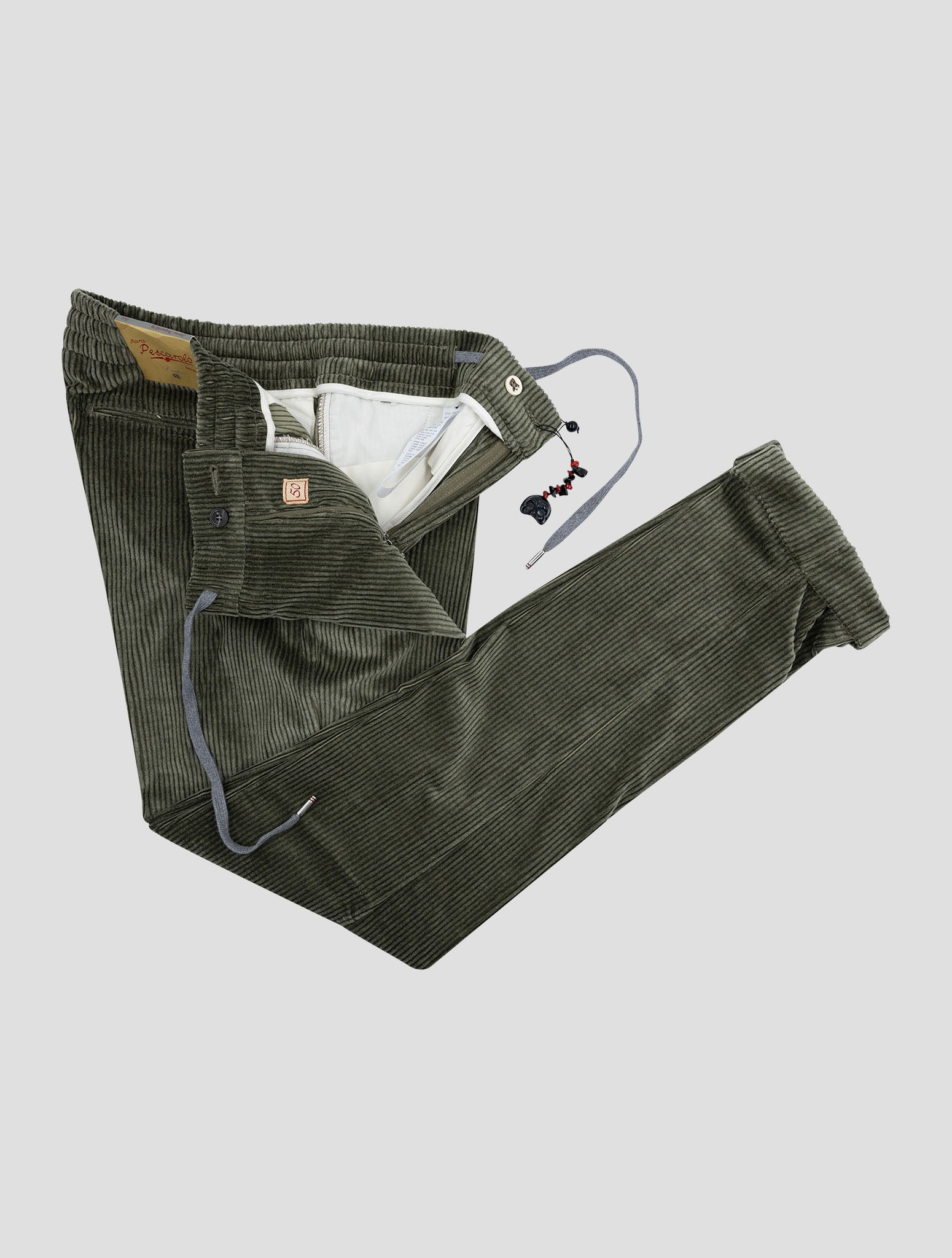 Marco Pescarolo Green Cotton Cashmere Ea Pants