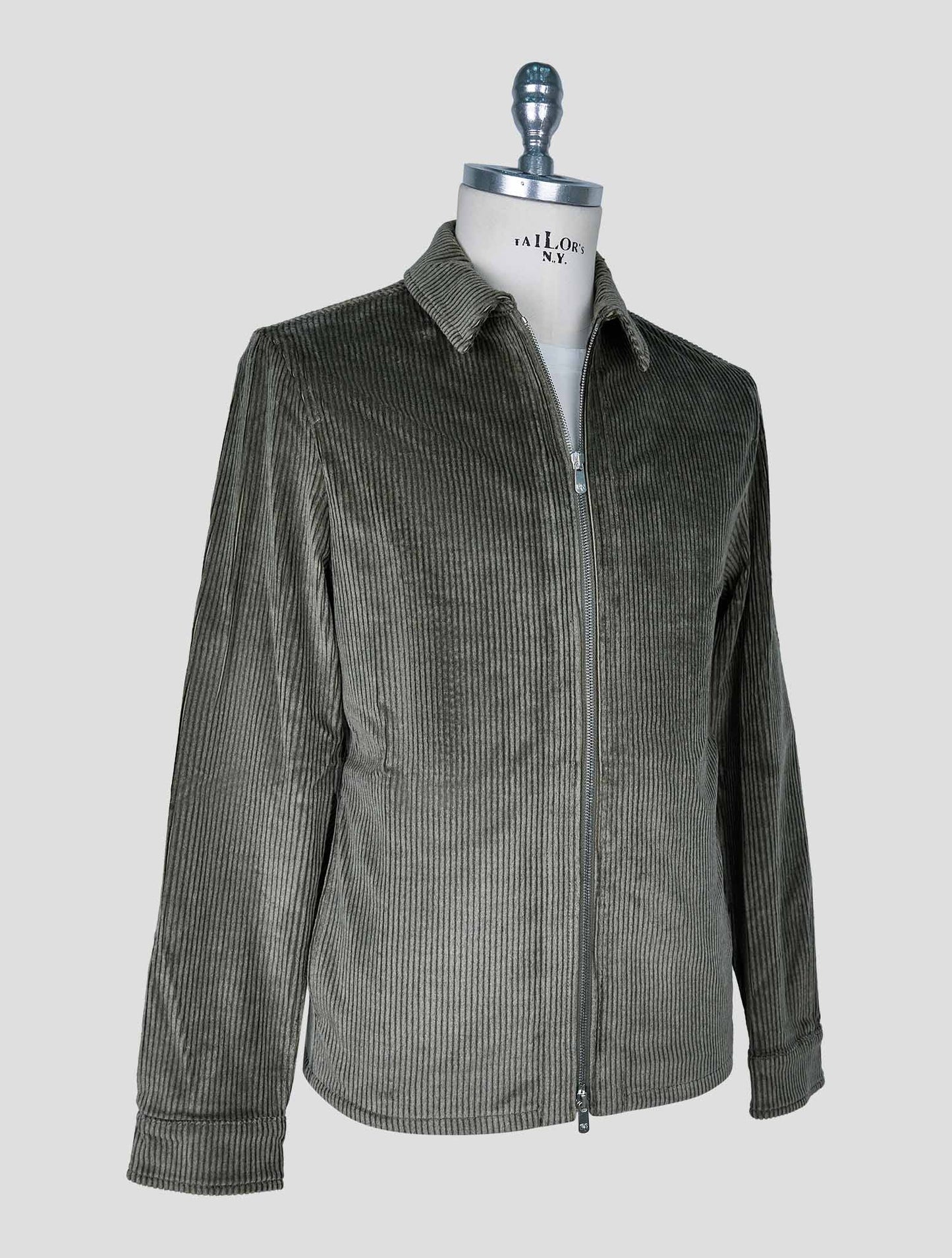 Marco Pescarolo Green Cotton Cashmere Ea Velvet Coat