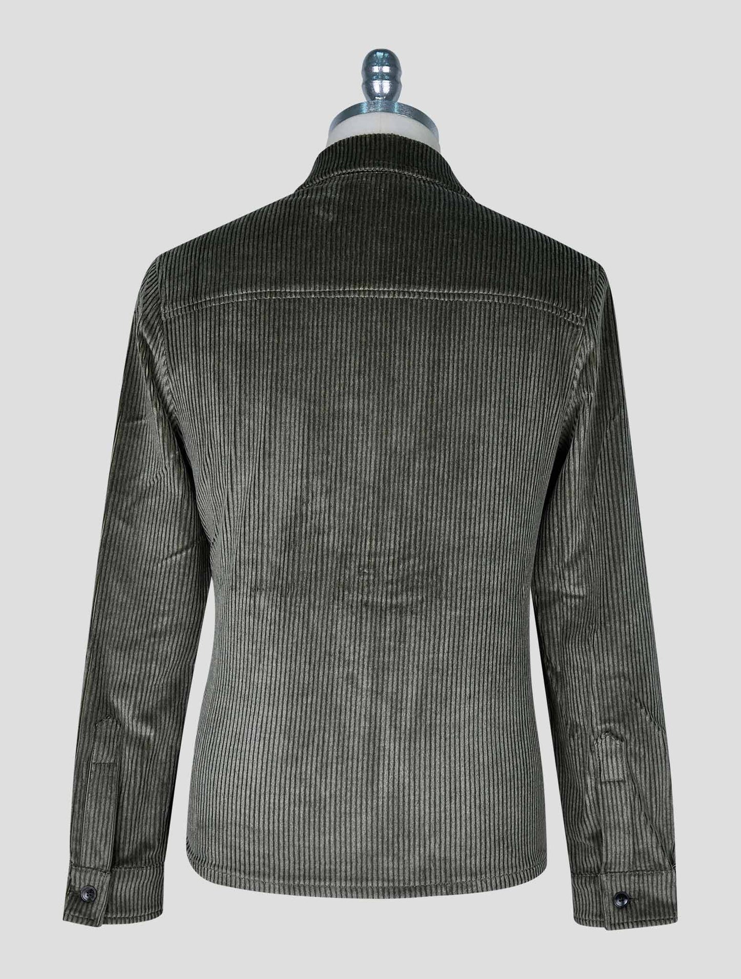 Marco Pescarolo Green Cotton Cashmere Ea Velvet Coat
