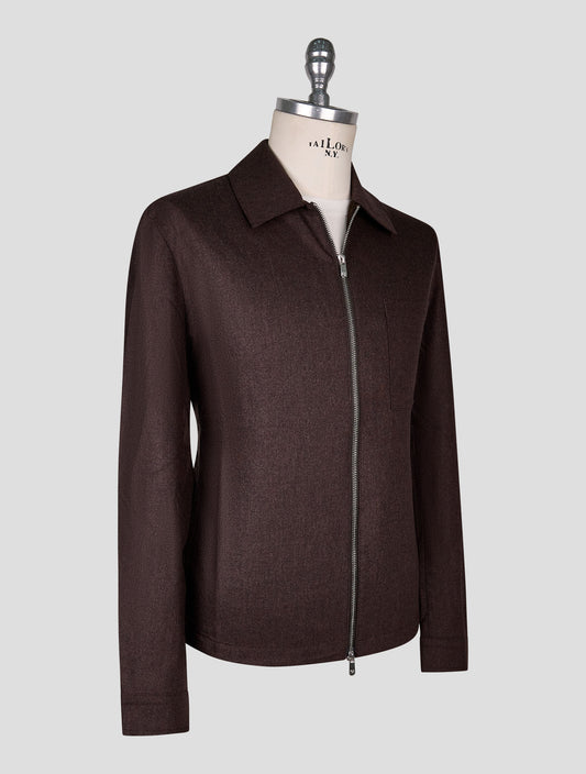 Marco Pescarolo coat brown  virgin wool cashmere Ea