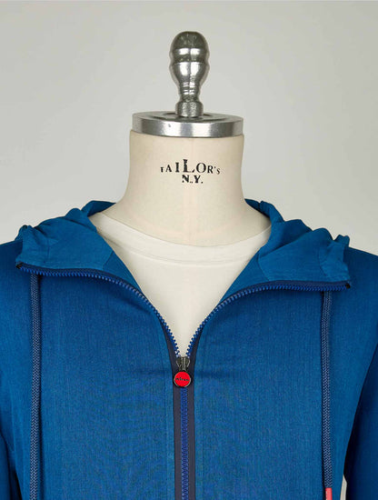 Kiton Blue Cotton Shirt Umbi