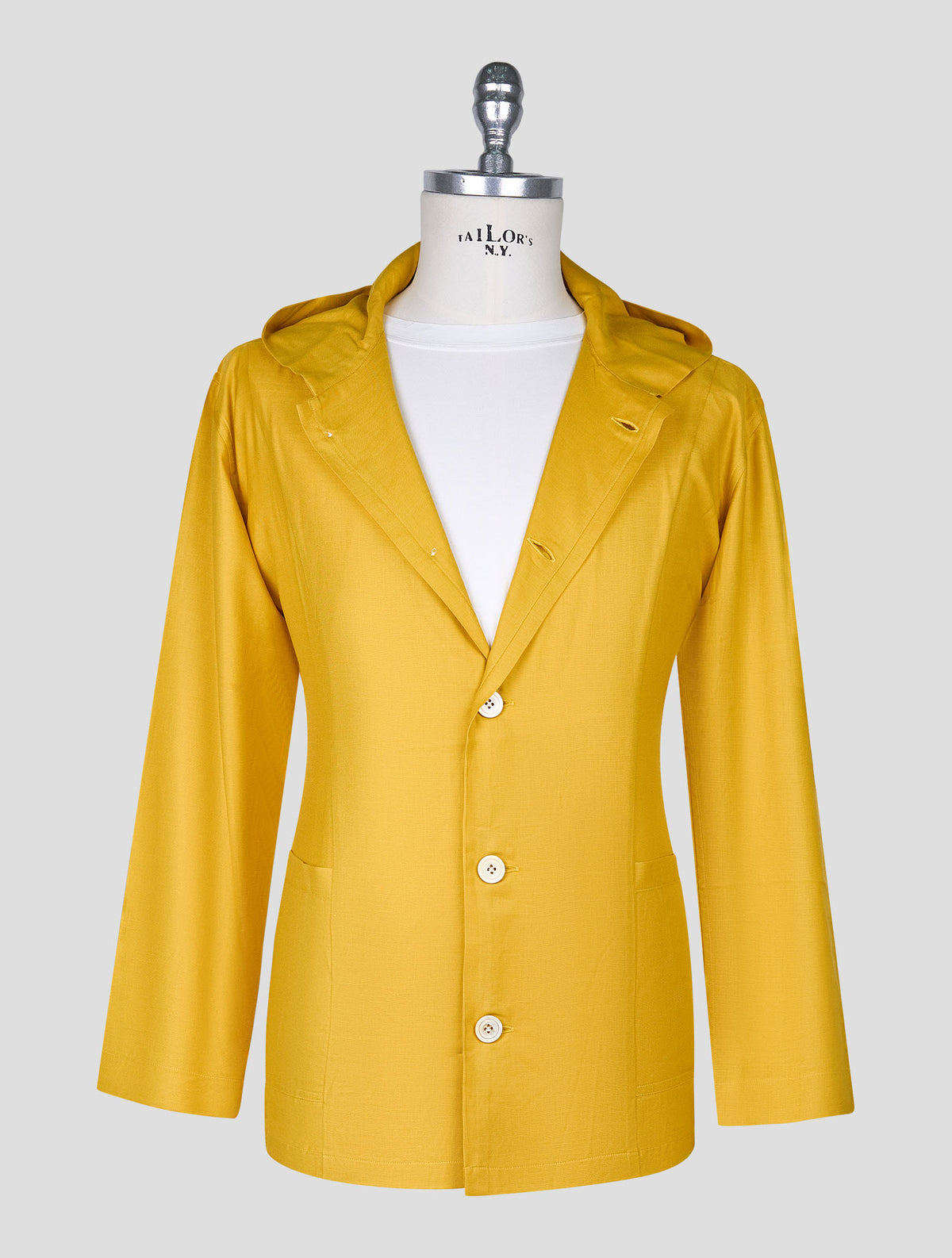 Kiton Yellow Cotton Silk Shirt Luca