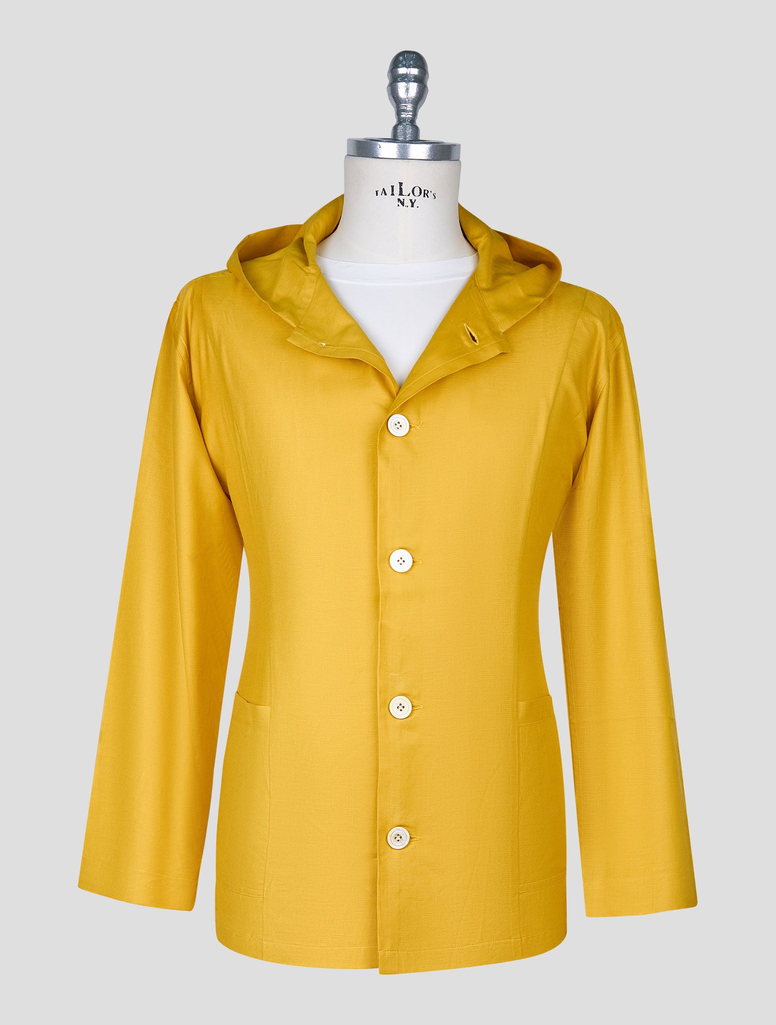 Kiton Yellow Cotton Silk Shirt Luca