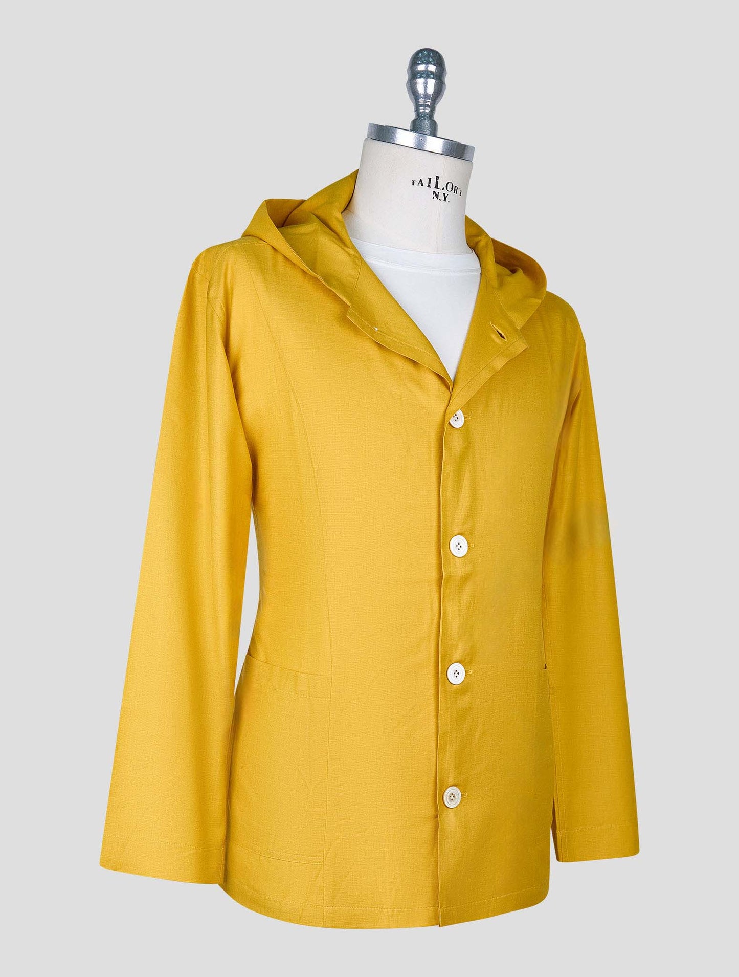 Kiton Yellow Cotton Silk Shirt Luca