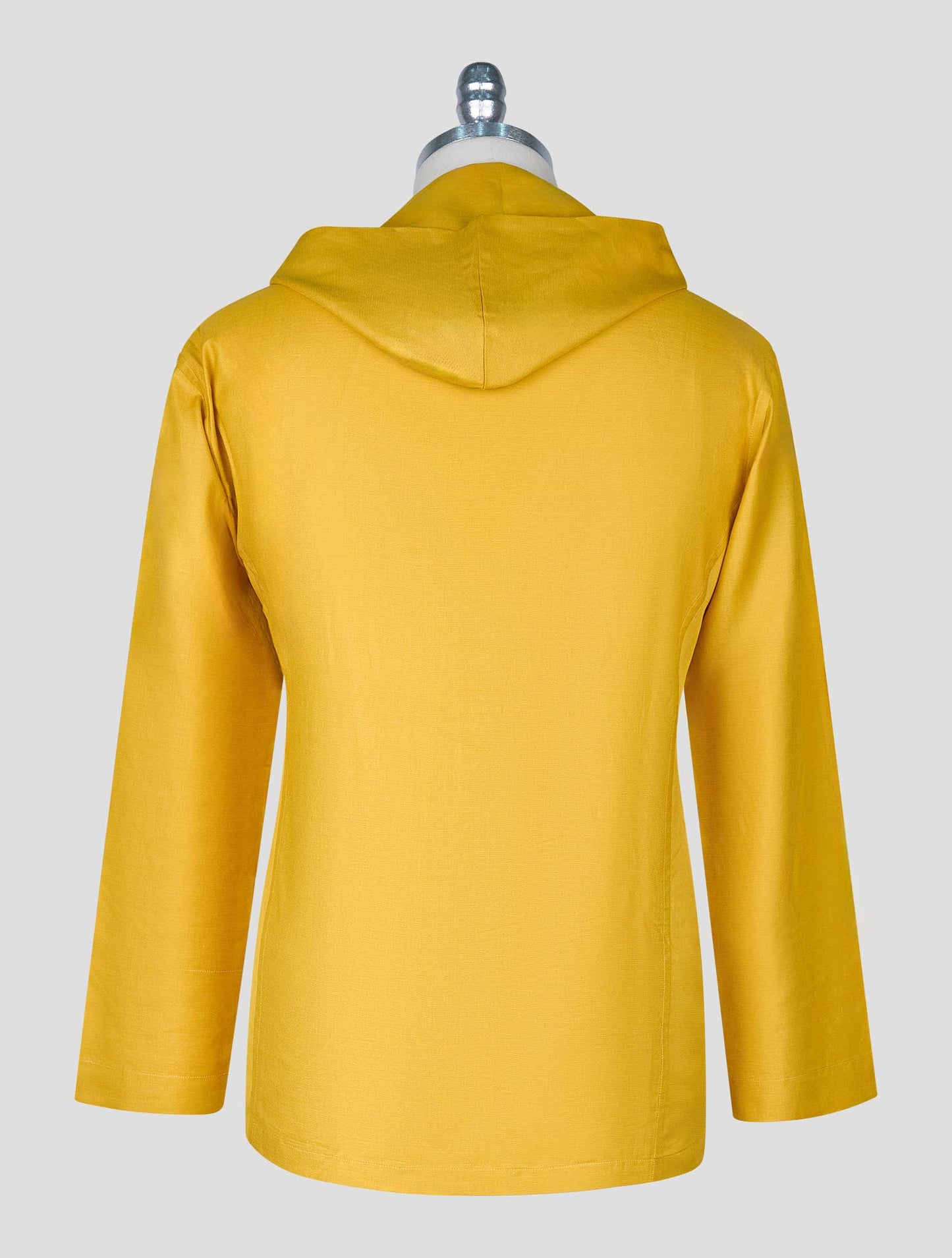 Kiton Yellow Cotton Silk Shirt Luca