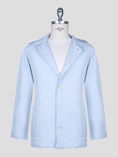 Kiton Light Blue Cotton Shirt Luca