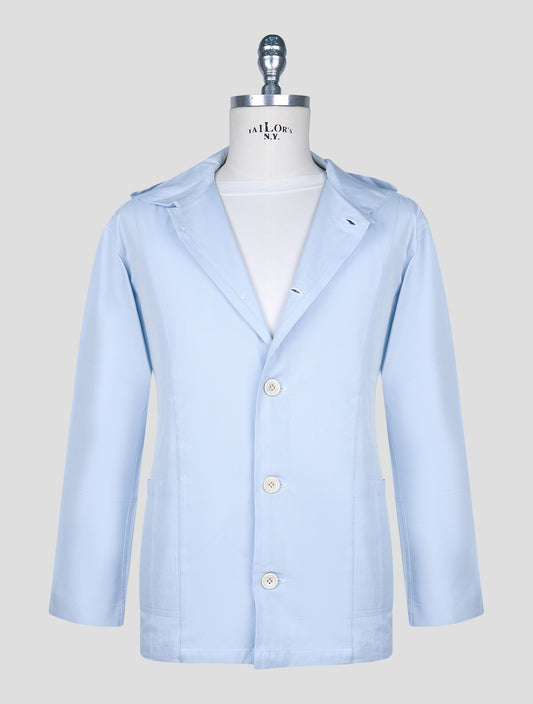 Kiton Light Blue Cotton Shirt Luca