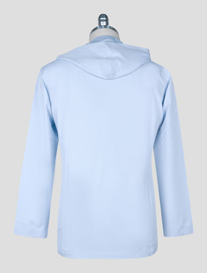 Kiton Light Blue Cotton Shirt Luca