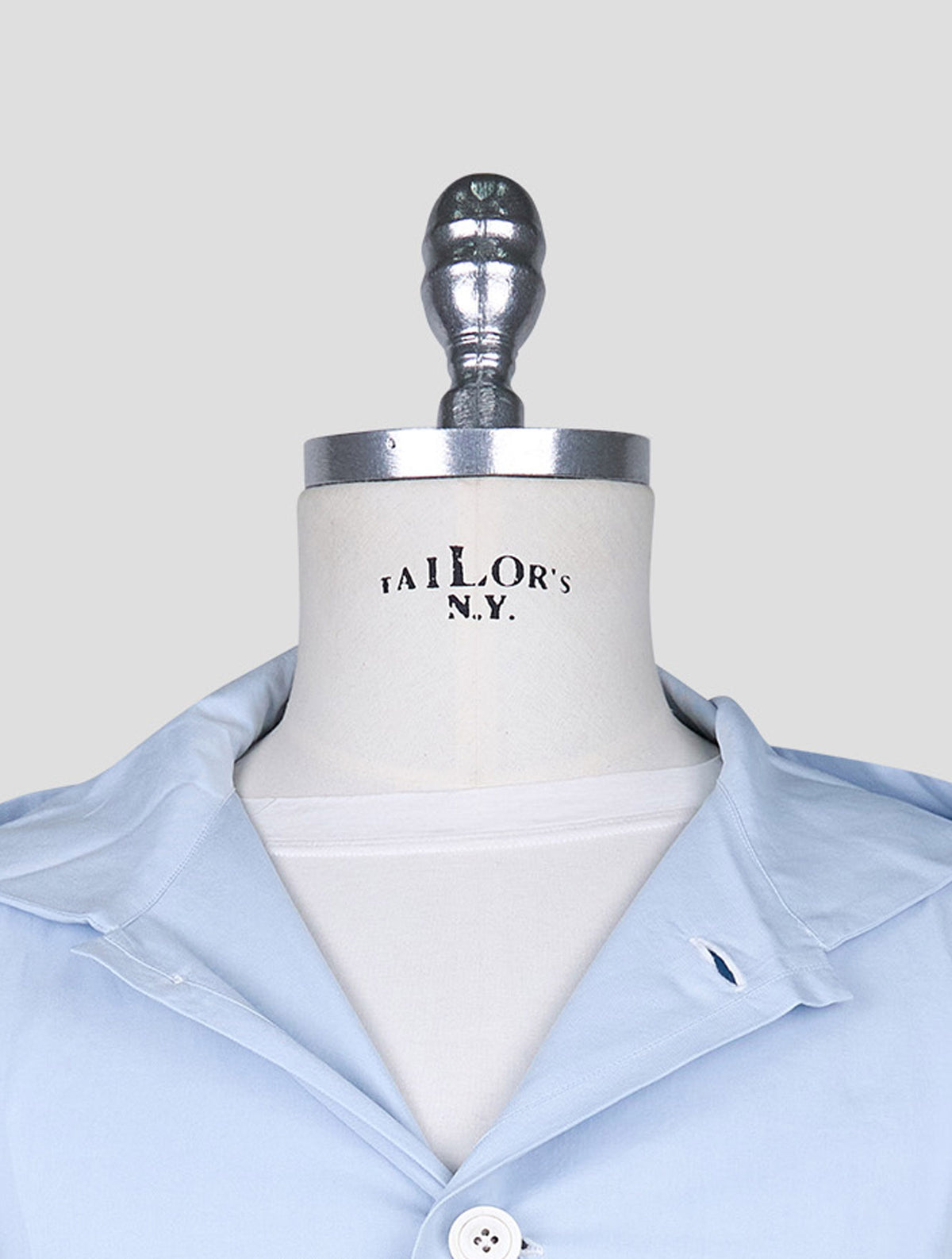 Kiton Light Blue Cotton Shirt Luca