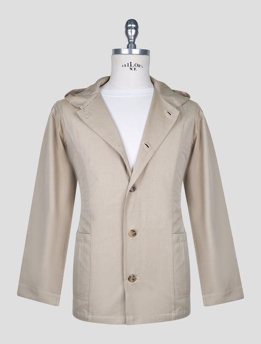 Kiton Beige Cotton Shirt Luca