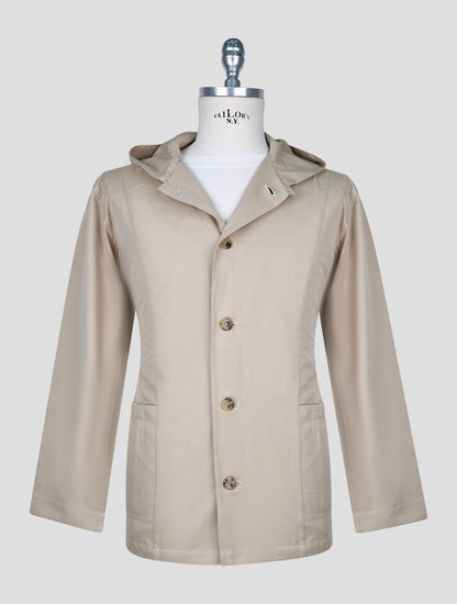 Kiton Beige Cotton Shirt Luca