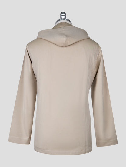 Kiton Beige Cotton Shirt Luca