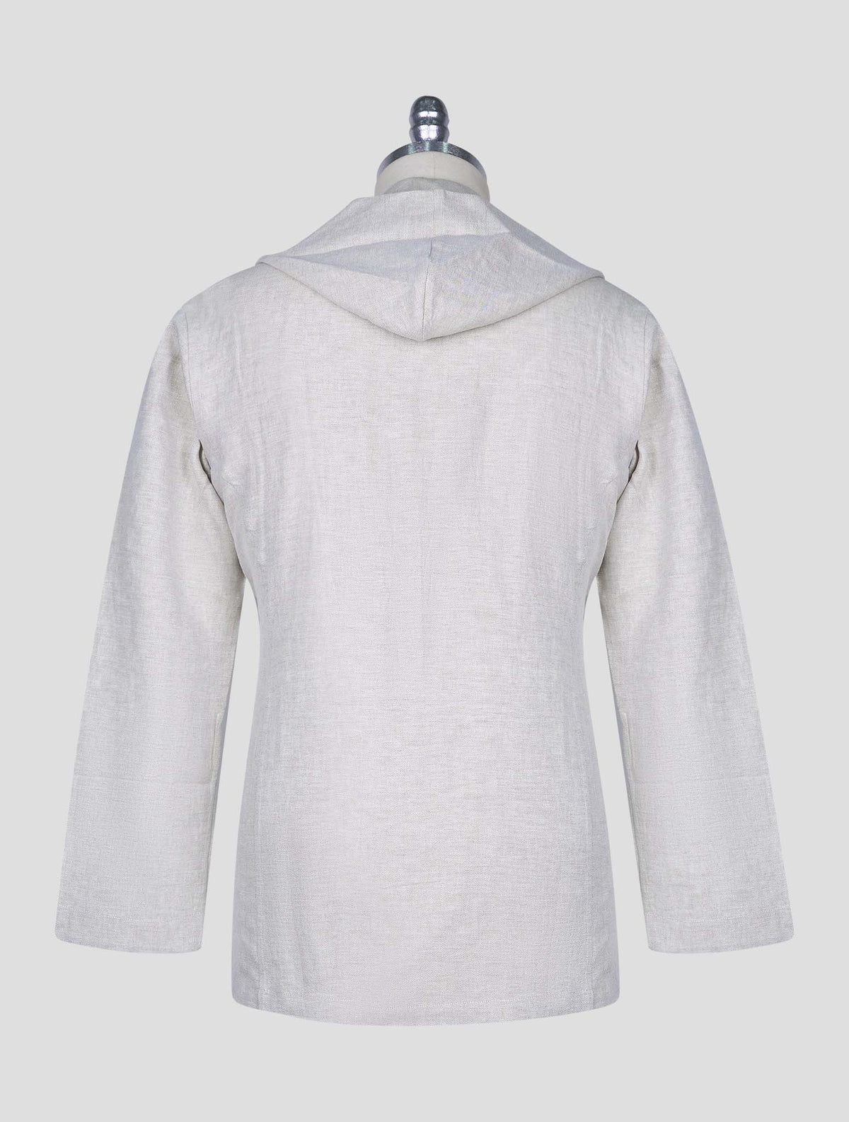 Kiton Gray Cotton Linen Hemp Shirt Luca