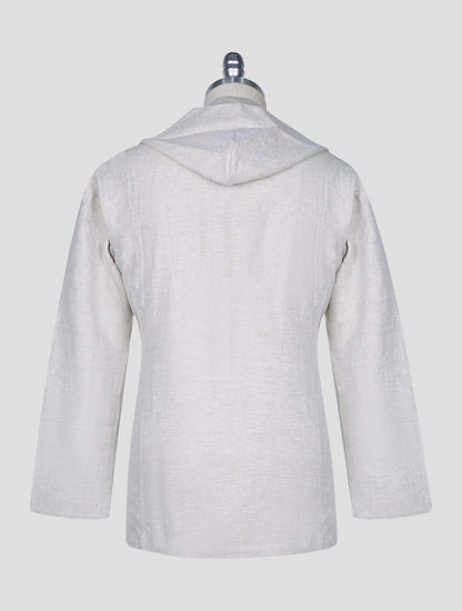 Kiton Gray Cotton Linen Hemp Shirt Luca