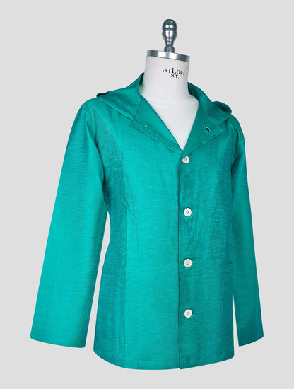 Kiton Green Cotton Linen Shirt Luca