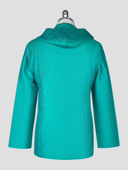Kiton Green Cotton Linen Shirt Luca