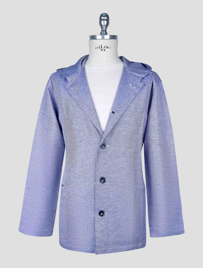 Kiton Blue Cotton Linen Shirt Luca