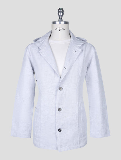 Kiton Gray Cotton Linen Hemp Shirt Luca