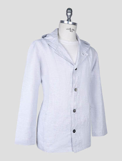 Kiton Gray Cotton Linen Hemp Shirt Luca
