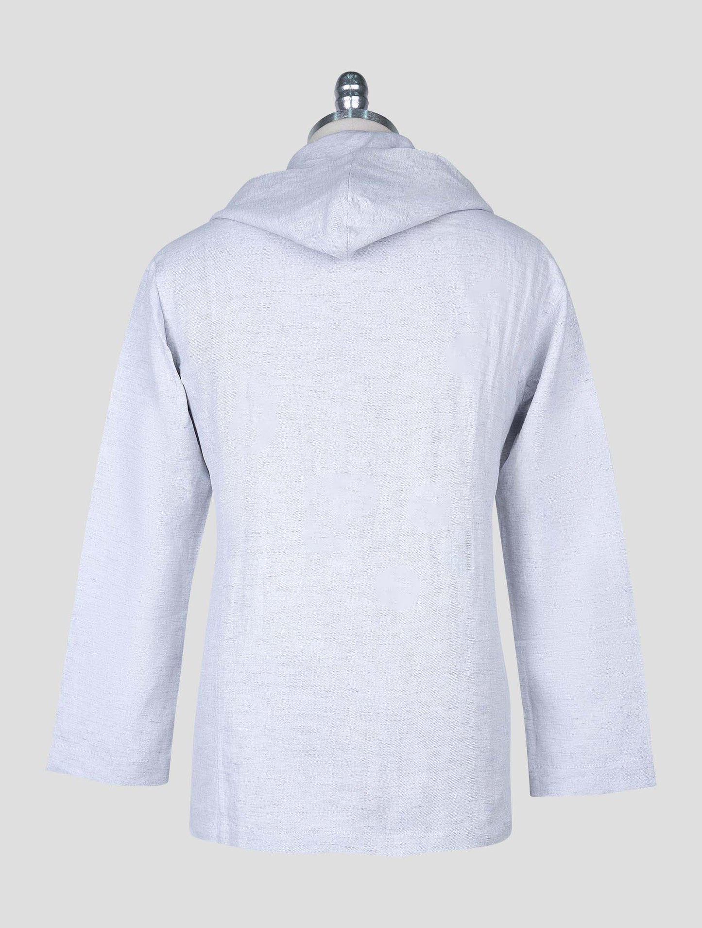 Kiton Gray Cotton Linen Hemp Shirt Luca