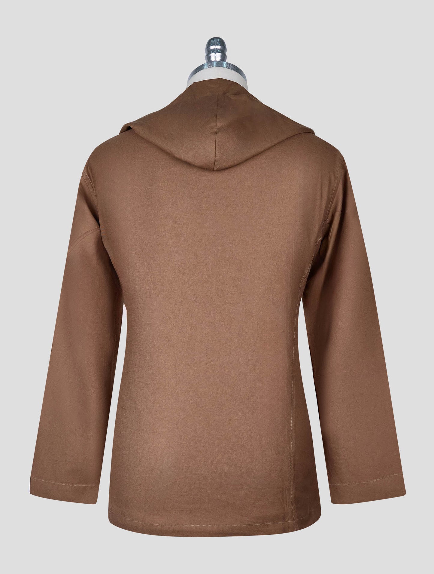 Kiton Brown Cotton Silk Shirt Luca