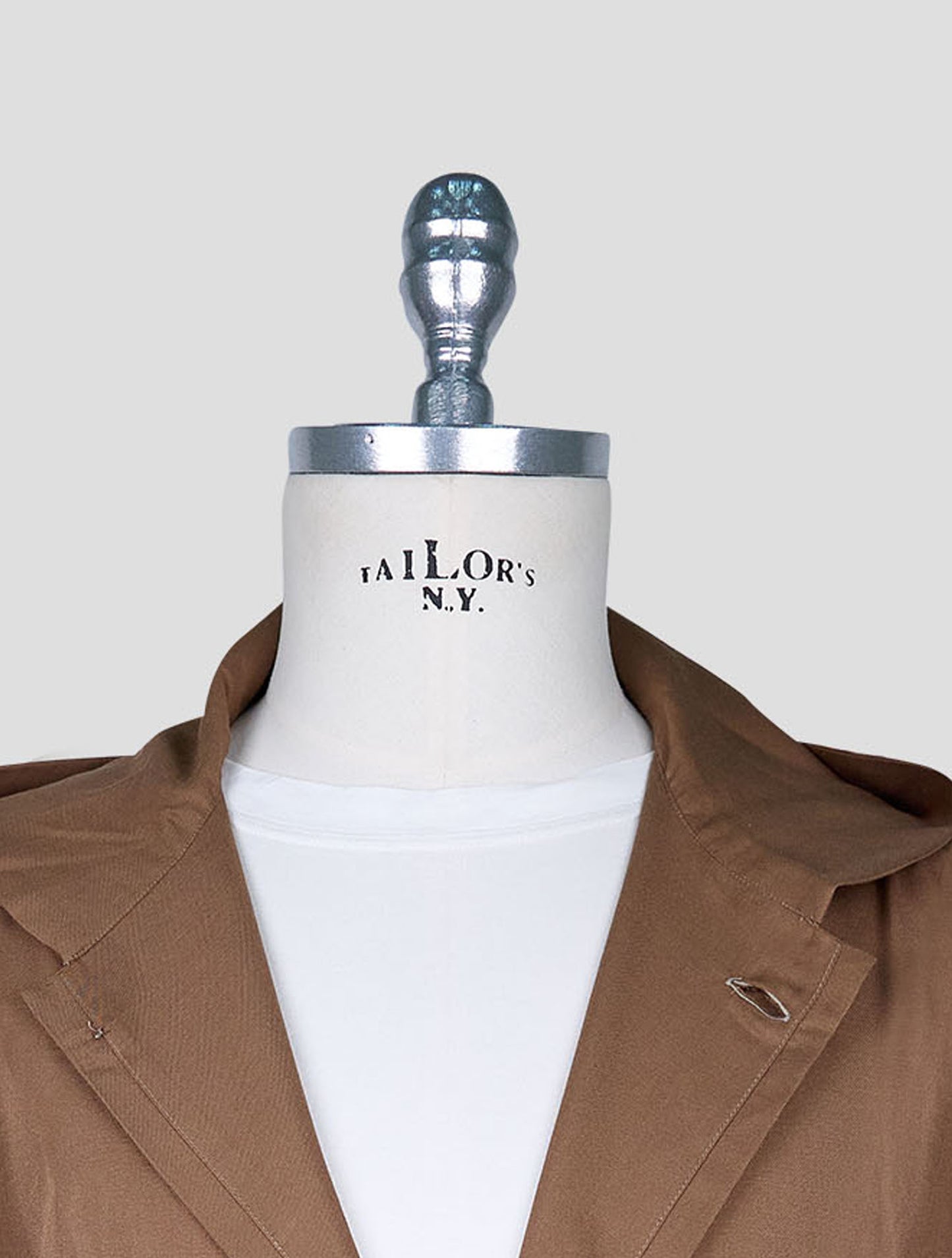 Kiton Brown Cotton Silk Shirt Luca
