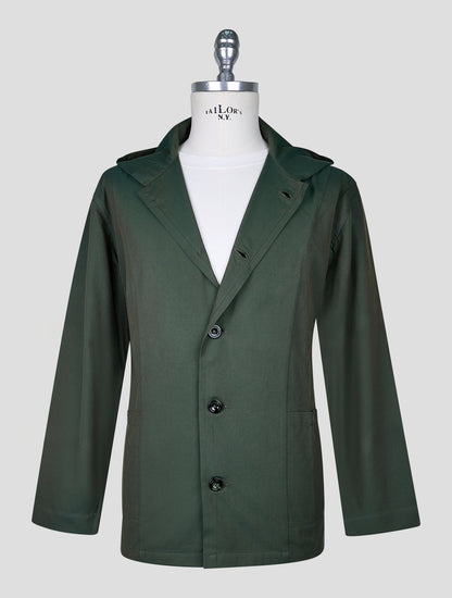 Kiton Green Cotton Shirt Luca