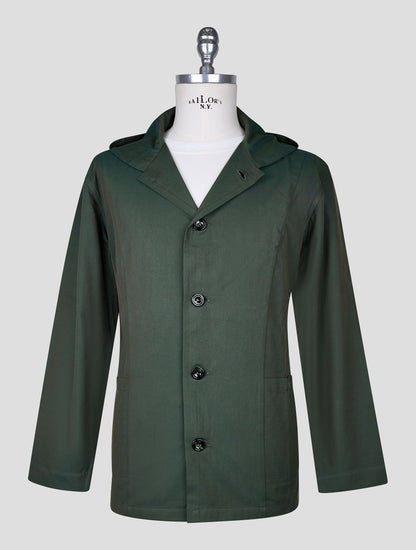 Kiton Green Cotton Shirt Luca