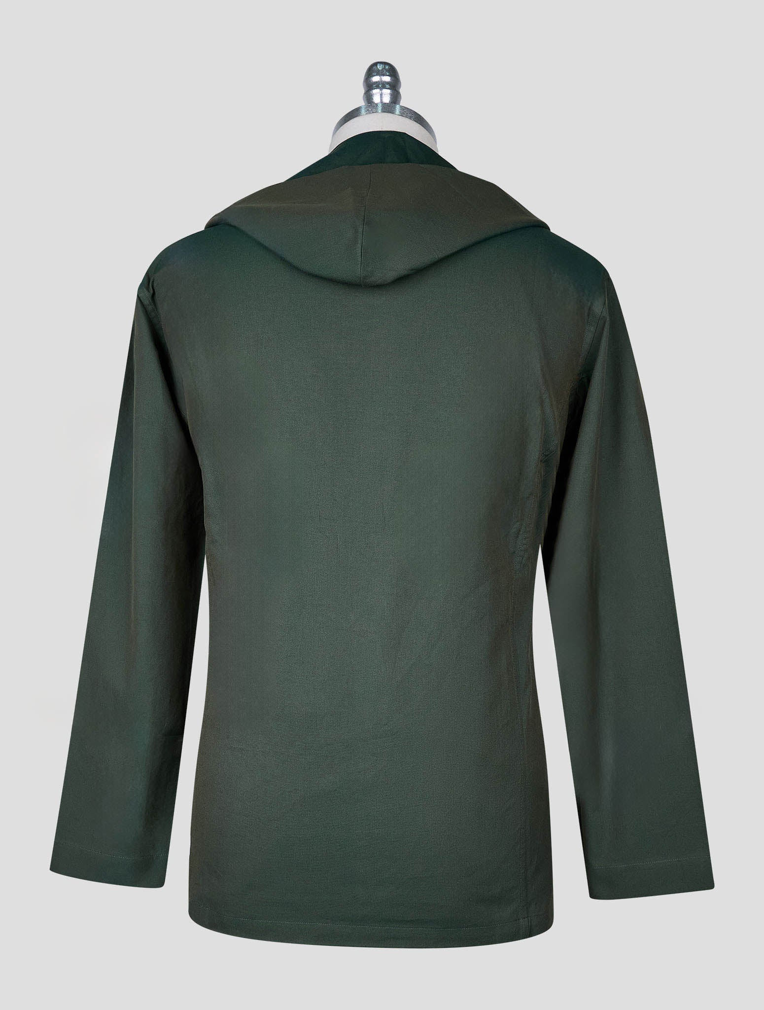 Kiton Green Cotton Shirt Luca