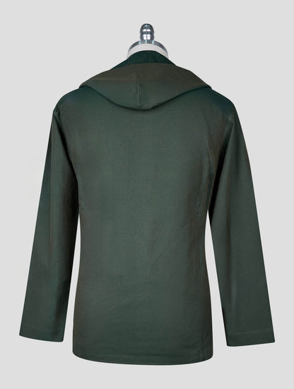 Kiton Green Cotton Shirt Luca