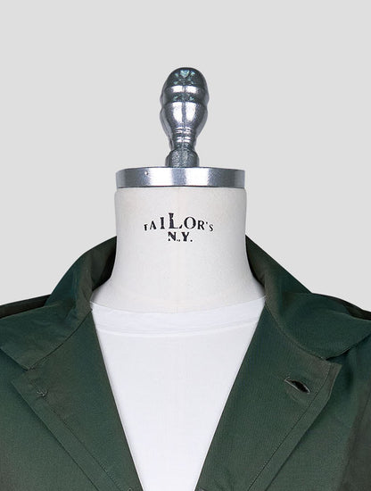 Kiton Green Cotton Shirt Luca