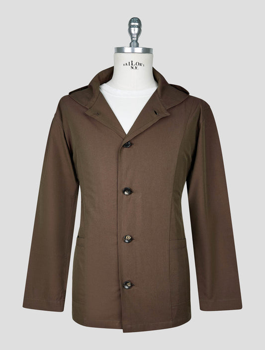 Kiton Brown Cotton Shirt Luca