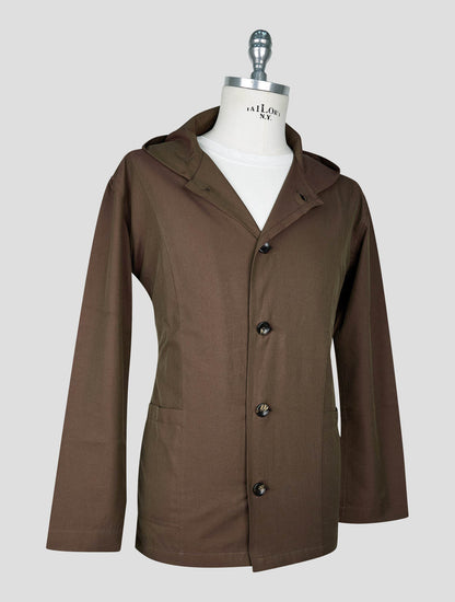 Kiton Brown Cotton Shirt Luca