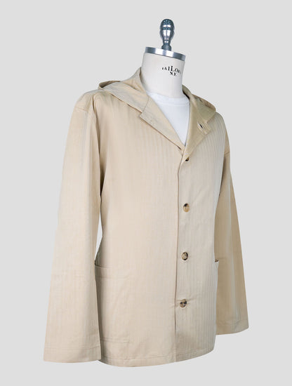 Kiton Beige Cotton Lyocell Shirt Luca