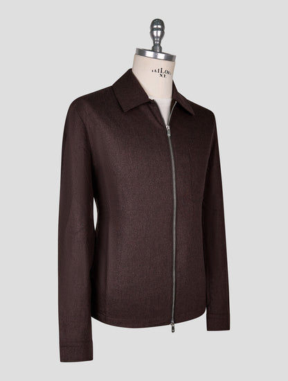 Marco Pescarolo coat brown  virgin wool cashmere Ea